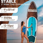 Inflatable Stand Up Paddle Board 10'8“*34"/11'*33" Extra Wide Paddle Boards for Adults, SUP with Premium Accessories & Nylon Backpack, Adjustable Paddle, Hand Pump, Bottom Fin, Leash
