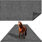 LILXIU 4x6 Ft Horse Stall Mat 6mm Thick Stable Mat for Horses Durable Tear Resistant Polyester with TPE Rubber Backing Moisture Absorbent Easy to Clean for Stables Barns Kennels Garages