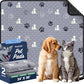 Washable Pee Pads for Dogs Mat, 2 Pack Absorbent Reusable Training Dog Pads Pet Puppy Pads, Non-Slip Potty Pads for Whelping, Playpen, Crate, Bed, Grey 24"x36"