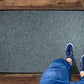 WaterHog Diamond | Commercial-Grade Entrance Mat with Rubber Border – Indoor/Outdoor, Quick Drying, Stain Resistant Door Mat (Bluestone, 4' x 6')