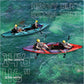 UPWELL 11'/14'6”Inflatable Kayak with Drop Stitch Floor and Accessories Including Kayak Seat with Thickened Cushion, Paddle, Fin, Repair Kits, Carry Bag and Hand Pump