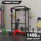MAJOR FITNESS PLM03 Power Rack - 1400LBS Home Gym with Cable Crossover, Pull-Up Bar & Landmine, Strength Training Equipment
