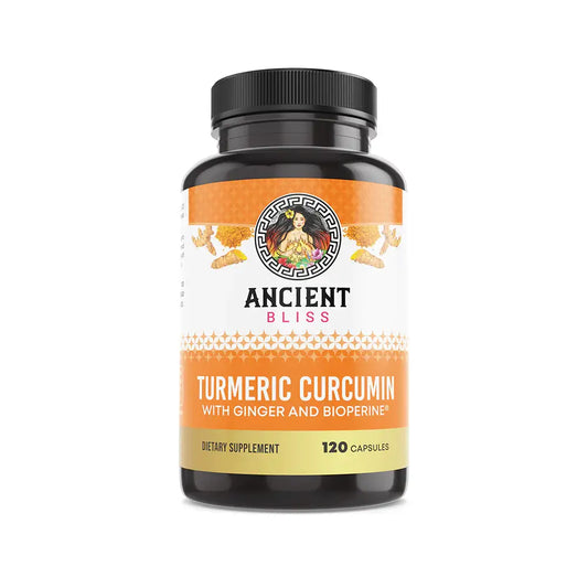 Ancient Bliss Turmeric Curcumin 1500mg 120 Caps Ginger Black Pepper