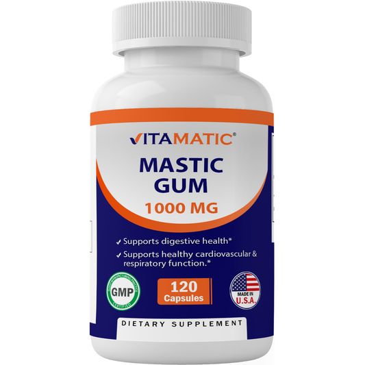 Vitamatic Mastic Gum 1000mg per Serving | 120 Capsules
