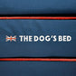 The Dog’s Bed Orthopedic Dog Bed Large Blue Oxford with Red Trim UK Flag Dog Bed 36x27 Memory Foam, Pain Relief: Arthritis, Post Surgery, Lameness, Veterinary Approved, Waterproof Washable Cover