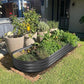 Land Guard Galvanized Raised Garden Bed Kit, Galvanized Planter Raised Garden Boxes Outdoor, Oval Large Metal Raised Garden Beds for Vegetables(Grey)4×2×1ft(1pcs)