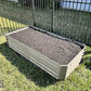 A ANLEOLIFE 6X3X1.5 ft Galvanized Raised Garden Beds Outdoor, Rectangular Metal Planter Box for Planting Vegetables Flowers Herb, Anti-Rust & Easy-Setup, Quartz Grey