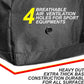 Fitdom 132L 36" Heavy Duty Extra Large Sports Gym Equipment Travel Duffel Bag W/Adjustable Shoulder & Compression Straps. Perfect for Soccer Baseball Basketball Hockey Football Team Coaches & More