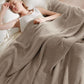 Bedsure 100% Cotton Large Blanket Oversized King for Bed - Breathable Thick Waffle Weave Blanket for Summer, Couch Cover, Taupe, 120x94 inches