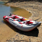 BRIS 14.1 FT Inflatable Kayak Fishing Tender Inflatable Poonton Boat with Air Floor