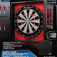 EastPoint Sports Tournament Bristle Dartboard and Easy Hang Cabinet with Electronic Scoreboard and 6 Steel Tip Darts