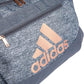 adidas Unisex Defender 4.0 Gym Duffel Bag for Men and Women, Jersey Onix Grey/Rose Gold/Onix Grey, Small (38L)