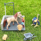 Peagrav Horse Stable Playset with Rider, Wash Area, Fence & Animal Figures - Gifts for Girls & Boys Aged 3-8