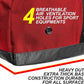 Fitdom 132L 36" Heavy Duty Extra Large Sports Gym Equipment Travel Duffel Bag W/Adjustable Shoulder & Compression Straps. Perfect for Soccer Baseball Basketball Hockey Football Team Coaches & More