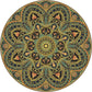 Knsbk Large Round Yoga Mat 4.6'X3.5mm for Exercise Premium Extra Thick, Ultra Comfortable, Non Slip, Meditation Mat