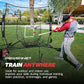PowerNet Baseball Softball Practice Net 7x7 with Baseball Accessories for Practice Pitching, Batting & Fielding, Ball Caddy, Weighted Baseballs, Tee