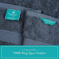 Pleasant Home Bath Towels Set of 6 (24” x 50”) 100% Cotton, 515 GSM | Lightweight, Soft & Absorbent Luxury Towels for Bathroom | for Gym, Pool & Spa | 6 Pack, Navy