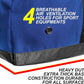 Fitdom 132L 36" Heavy Duty Extra Large Sports Gym Equipment Travel Duffel Bag W/Adjustable Shoulder & Compression Straps. Perfect for Soccer Baseball Basketball Hockey Football Team Coaches & More