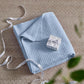 Bedsure 100% Cotton Large Throw Blanket for Couch 50x70 inches - Breathable and Soft, Waffle Weave Throw Blanket for Office, Sky Blue