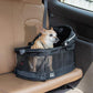 Pet Gear No-Zip View 360 Pet Safety Carrier & Car Seat for Small Dogs & Cats Push Button Entry,Available in 7 Colors,View 360 20-inch,Black