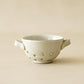 White Reactive Glaze Round Stoneware Berry Bowl
