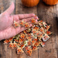 Pumpkin Jack O'Lantern Leaf Bag Enamel Pin