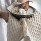 Natural Cream Stonewashed Waffle Weave Kitchen Tea Towel