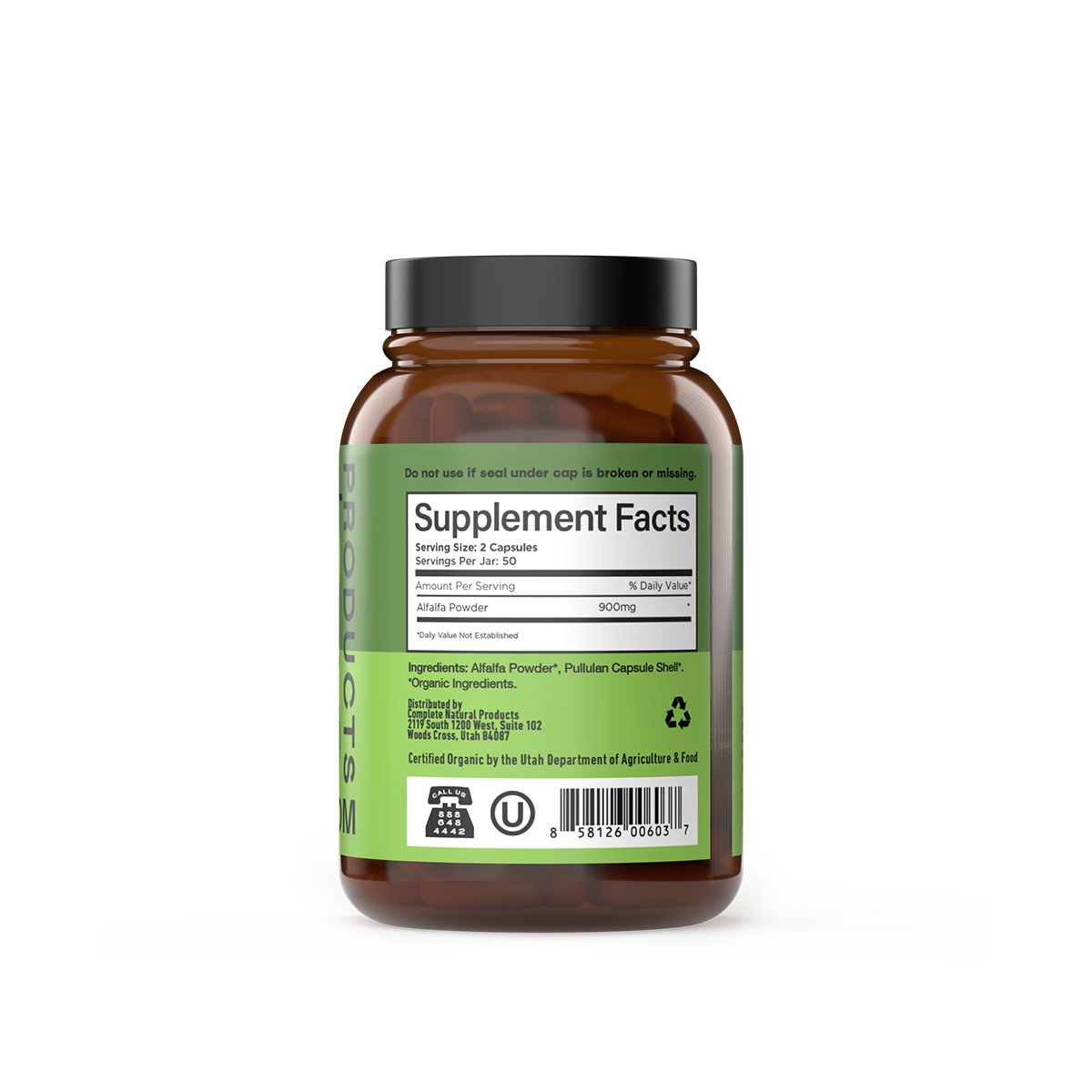 Organic Alfalfa Capsules