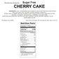 Andy Anand Sugar-Free Dunked Cherry Cake, 9-Inch, 2.9 lb – Keto & Diabetic-Friendly, Cherry Juice Soaked, No Preservatives Birthday Gift