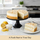 Andy Anand Sugar-Free Coconut Lemon Mousse Cake, 3 lb – Keto & Diabetic-Friendly, Freshly Baked, No Preservatives, Birthday Gift Box