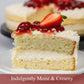 Andy Anand Sugar Free Swedish Strawberry Cream Cake (Jordgubbstårta), 2.5 lbs – Diabetic Friendly, No Sugar Added, Fresh Strawberries & Whipped Cream, Traditional Scandinavian Celebration Dessert