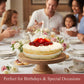 Andy Anand Sugar Free Swedish Strawberry Cream Cake (Jordgubbstårta), 2.5 lbs – Diabetic Friendly, No Sugar Added, Fresh Strawberries & Whipped Cream, Traditional Scandinavian Celebration Dessert