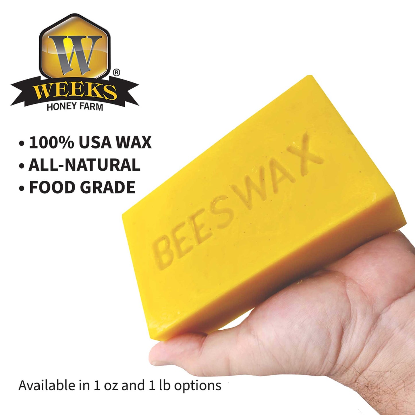 Pure American Beeswax | Weeks Honey Farm