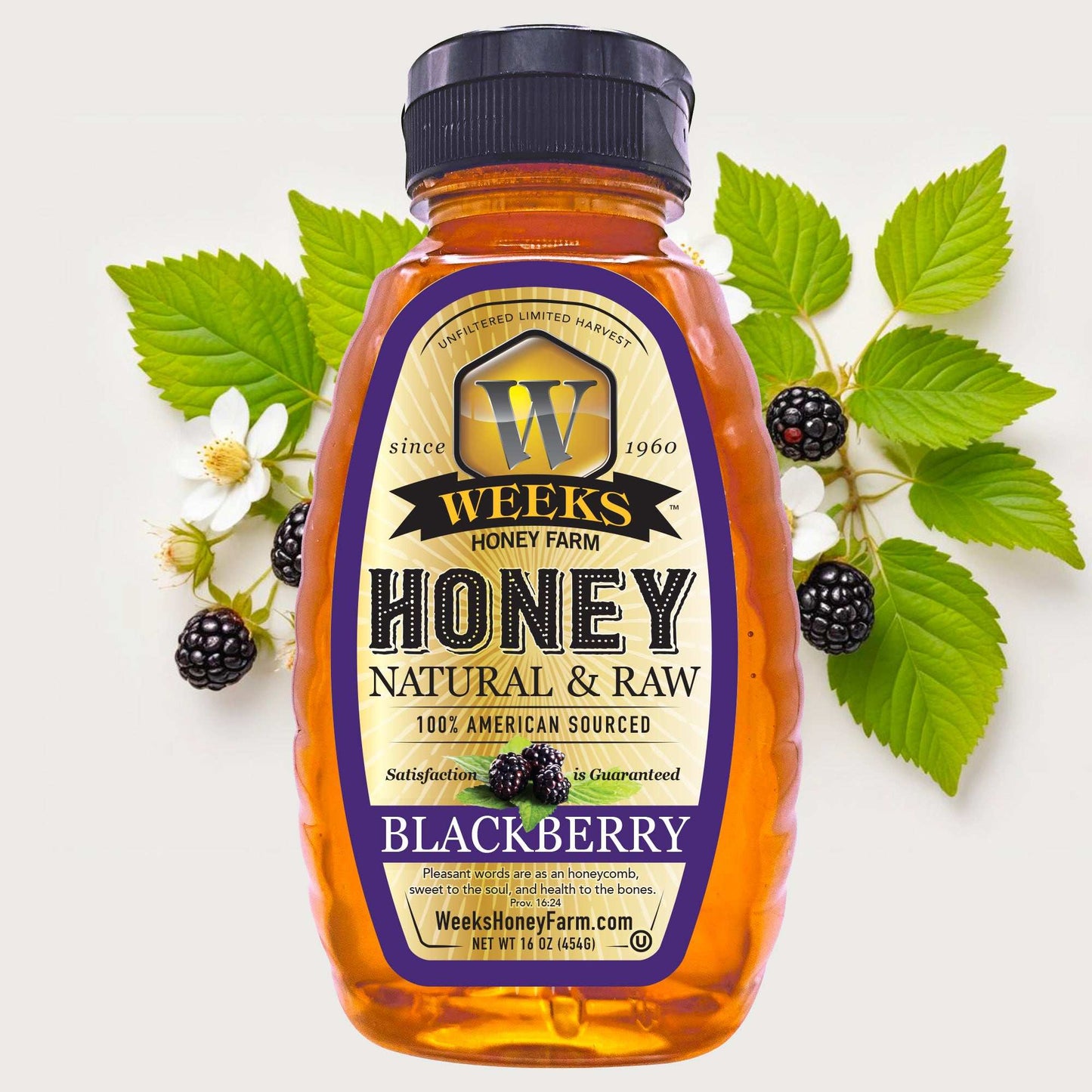 Mono-Floral Honey Trio Bundle – Blackberry, Orange Blossom & Tupelo | Weeks Honey Farm