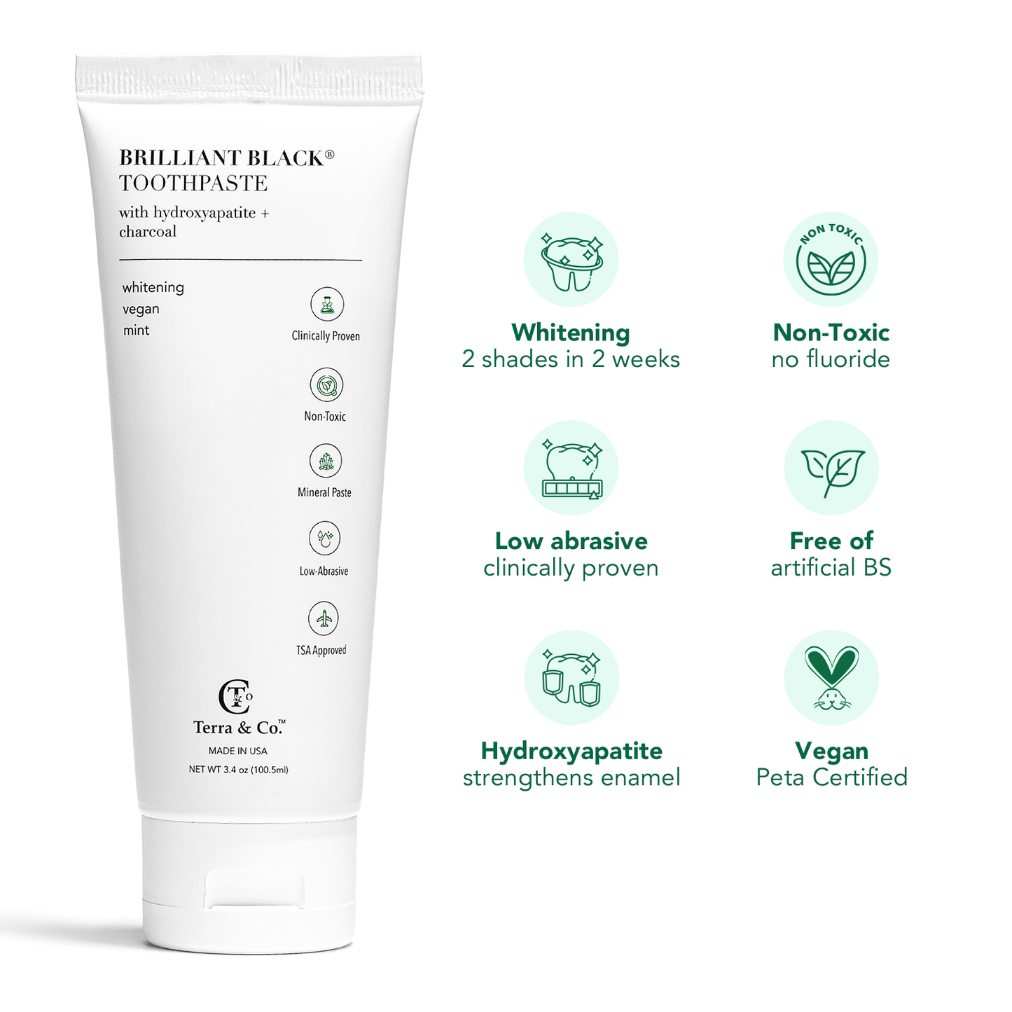 Charcoal Oil Pulling + Hydroxyapatite Toothpaste Bundle | Terra & Co.