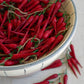 String of Artificial Small Red Chili Peppers