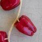 String of Artificial Red Bell Peppers
