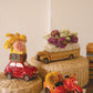 Red Ceramic Car with Luggage Planter