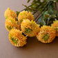 Artificial Yellow Ball Dahlia Bundle