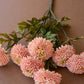 Artificial Light Pink Ball Dahlia Bundle