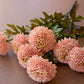 Artificial Light Pink Ball Dahlia Bundle
