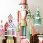Painted Metal Christmas Village