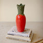 Orange Ceramic Carrot Vase