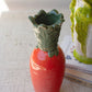 Orange Ceramic Carrot Vase