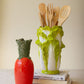 Orange Ceramic Carrot Vase