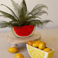 Ceramic Watermelon Wedge Planter