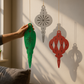 Oversized Retro Hanging Metal Ornaments | 3 Colors