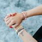 Golden Slate Infinity Cross Silicone Bracelet Set