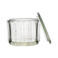 Pressed Glass Clear Salt Cellar