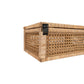 Woven Rattan Wood Display Boxes with Glass Lid | 2 Sizes